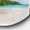 Designart - Open Window to Calm Seashore' Extra Large Seashore Metal Circle Wall Art